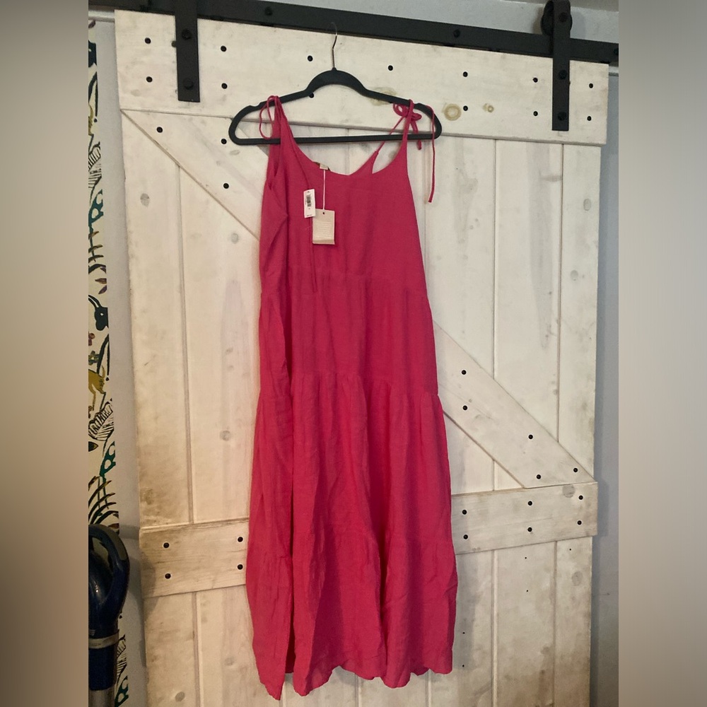 Tie at straps beautiful summer tiered dress
